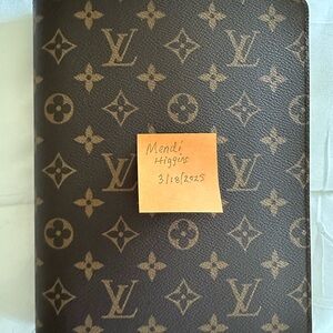 Gently Loved Authentic Louis Vuitton Desk Agenda Cover Monogram